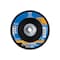 Pferd 6" x 5/8-11 Thd. POLIFAN Flap Disc - Z PSF EXTRA STEELOX, Zirconia, 120 Grit, Conical 60672 - alternate 2